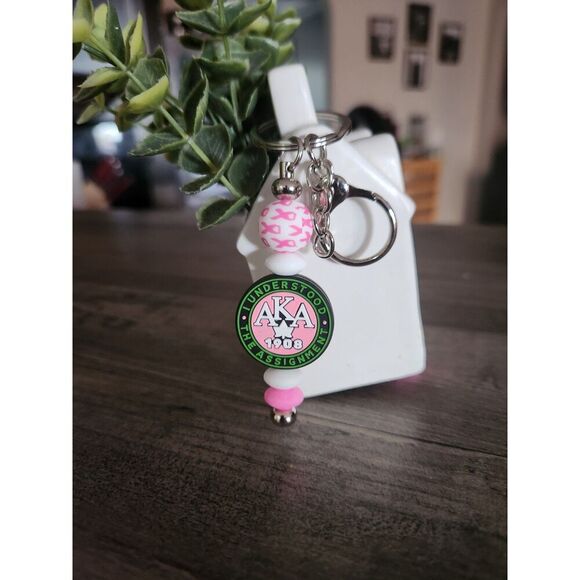 Handmade Accessories - AKA-Inspired Breast Cancer Awareness Keychain